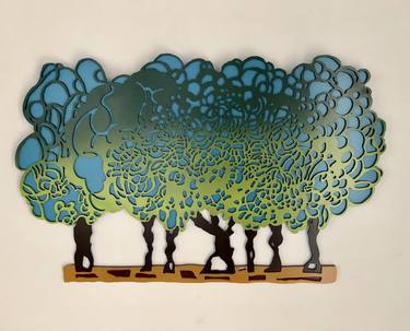Print of Tree Mixed Media by Amaya Salazar