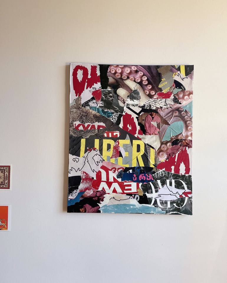 Original Pop Art Abstract Collage by Margarita Iakimova