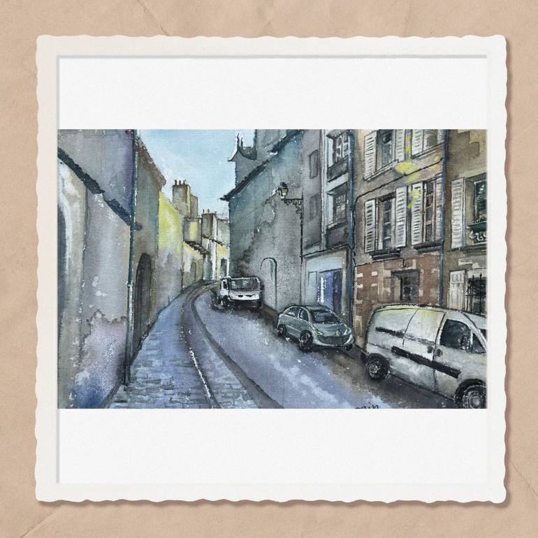Original Illustration Landscape Painting by Liz Feng