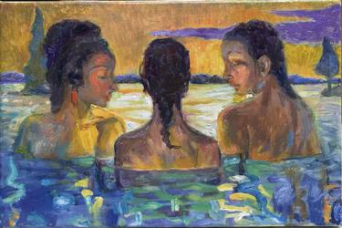 Original Impressionism Women Paintings by Rosin Fairfield