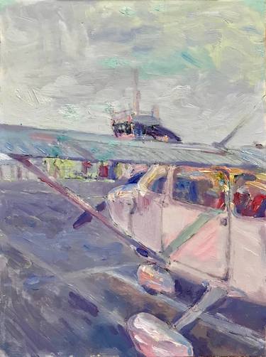 Print of Impressionism Airplane Paintings by Rosin Fairfield