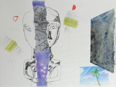 Original Abstract Expressionism World Culture Drawings by Rosin Fairfield