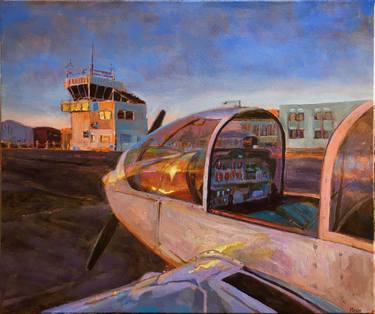 Original Aeroplane Paintings by Rosin Fairfield