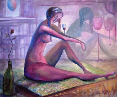 Original Expressionism Nude Paintings by Elisheva Nesis