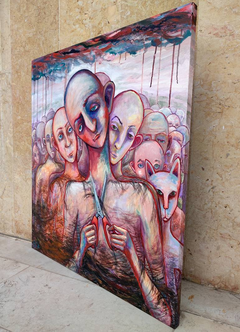 Original Contemporary People Painting by Elisheva Nesis