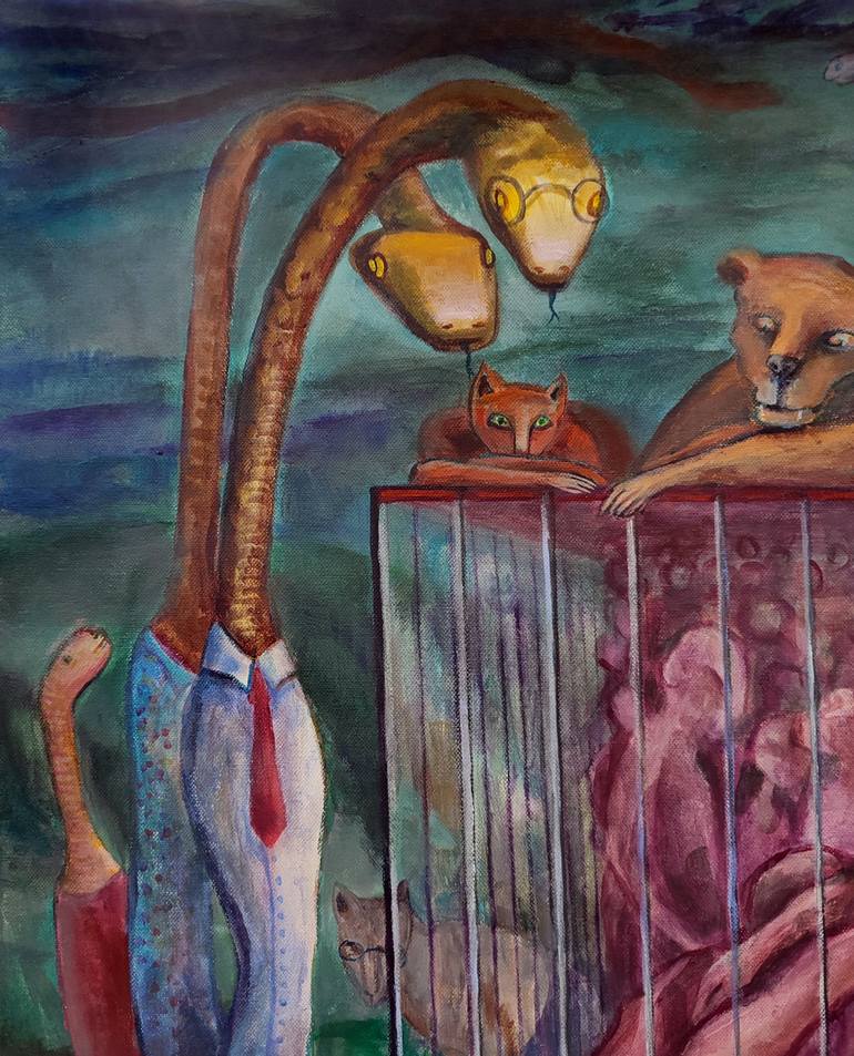 Original Contemporary Animal Painting by Elisheva Nesis