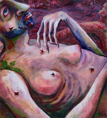 Original Expressionism Body Paintings by Elisheva Nesis