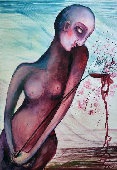 Original Expressionism Women Paintings by Elisheva Nesis