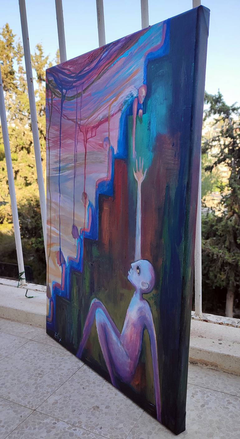 Original Contemporary People Painting by Elisheva Nesis