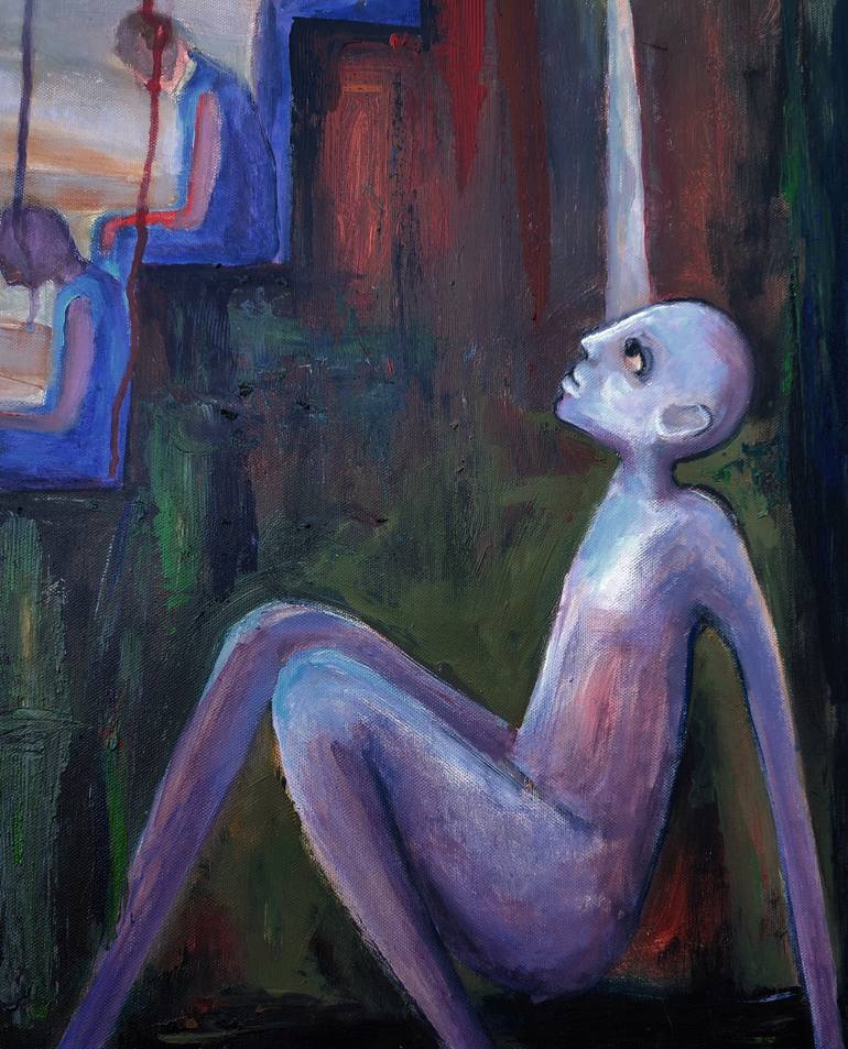Original Contemporary People Painting by Elisheva Nesis