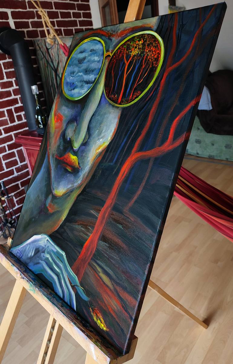 Original Contemporary People Painting by Elisheva Nesis