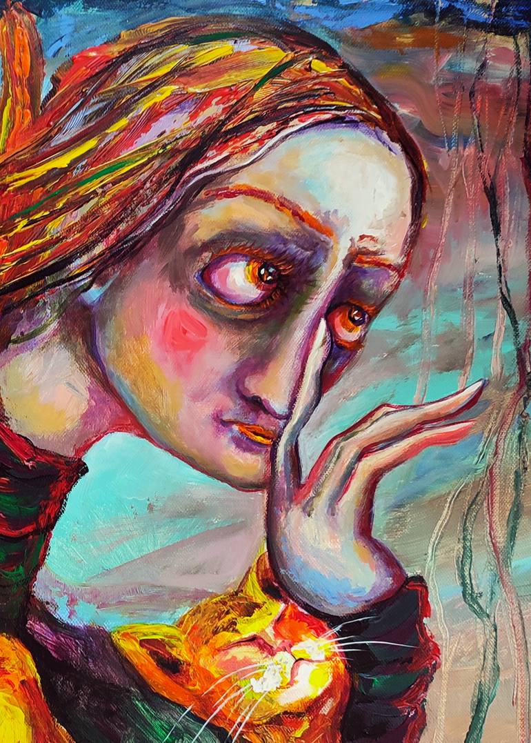Original Contemporary People Painting by Elisheva Nesis