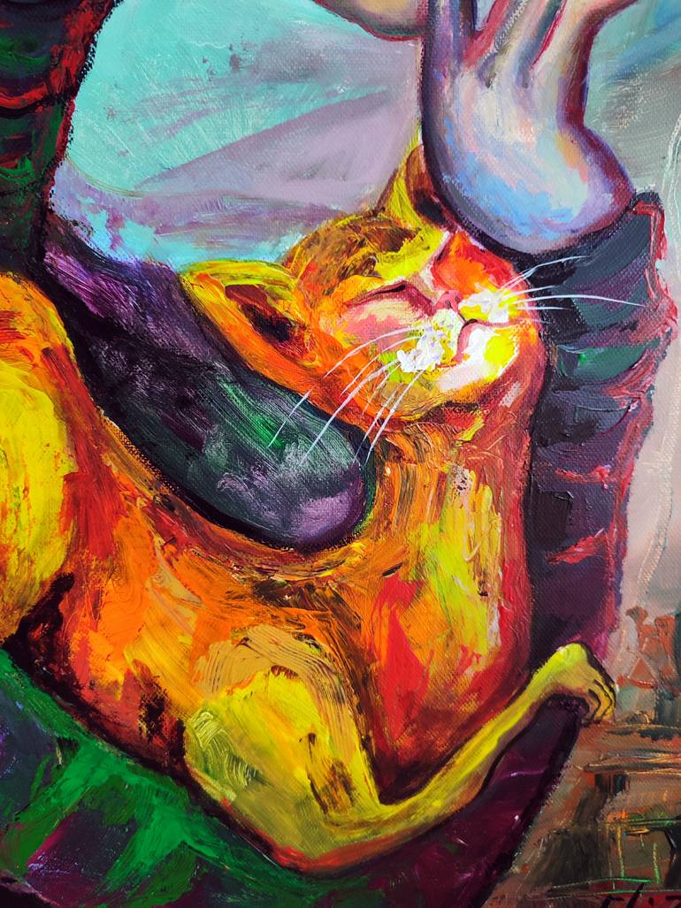 Original Contemporary People Painting by Elisheva Nesis