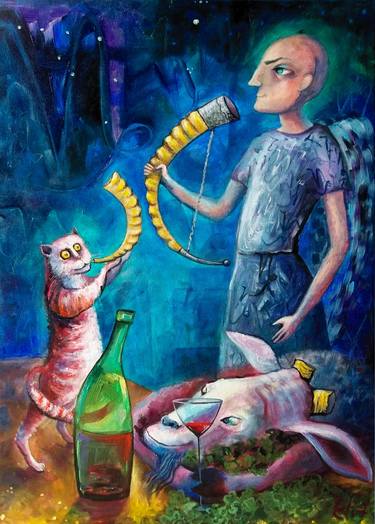 Original Surrealism Fantasy Paintings by Elisheva Nesis