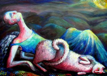 Print of Expressionism Fantasy Paintings by Elisheva Nesis