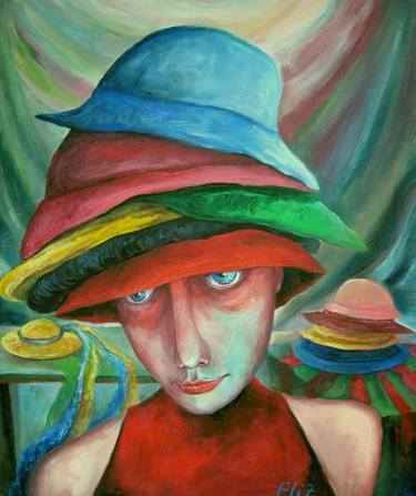 Original Expressionism Women Paintings by Elisheva Nesis