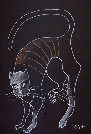 Original Surrealism Animal Drawings by Elisheva Nesis