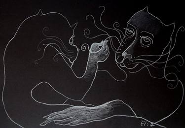 Print of Figurative Erotic Drawings by Elisheva Nesis