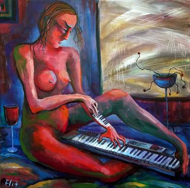 Print of Music Paintings by Elisheva Nesis