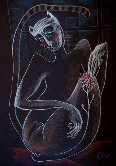 Print of Figurative Nude Drawings by Elisheva Nesis