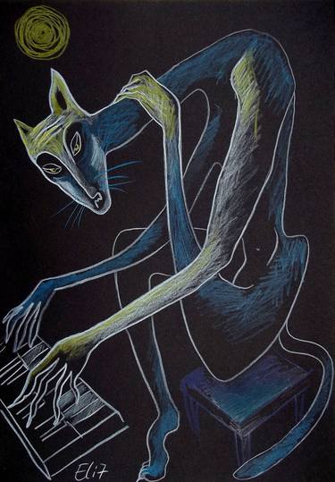 Nocturnes. Bestiary-20. Blues - SOLD thumb