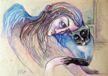 Original Cats Drawings by Elisheva Nesis
