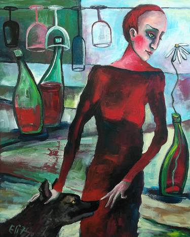 Original Expressionism Women Paintings by Elisheva Nesis