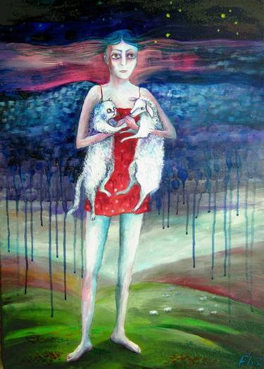 Print of Expressionism Fantasy Paintings by Elisheva Nesis