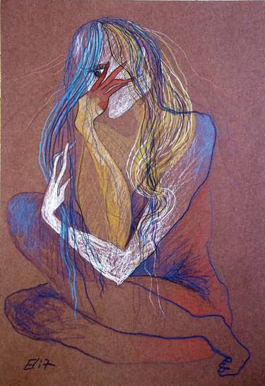 Print of Women Drawings by Elisheva Nesis