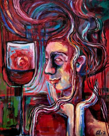 Original Expressionism Women Paintings by Elisheva Nesis