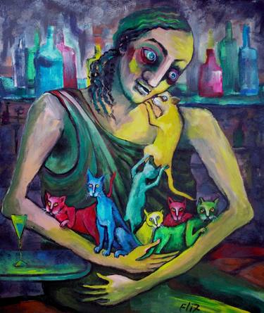 Print of Expressionism People Paintings by Elisheva Nesis