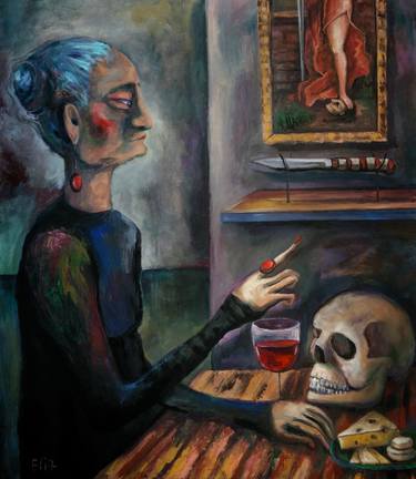 Original Expressionism Women Paintings by Elisheva Nesis