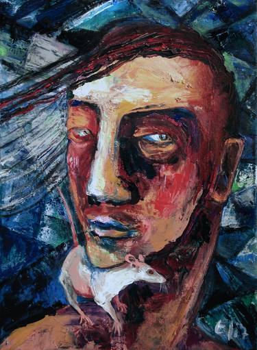 Original Expressionism Portrait Paintings by Elisheva Nesis