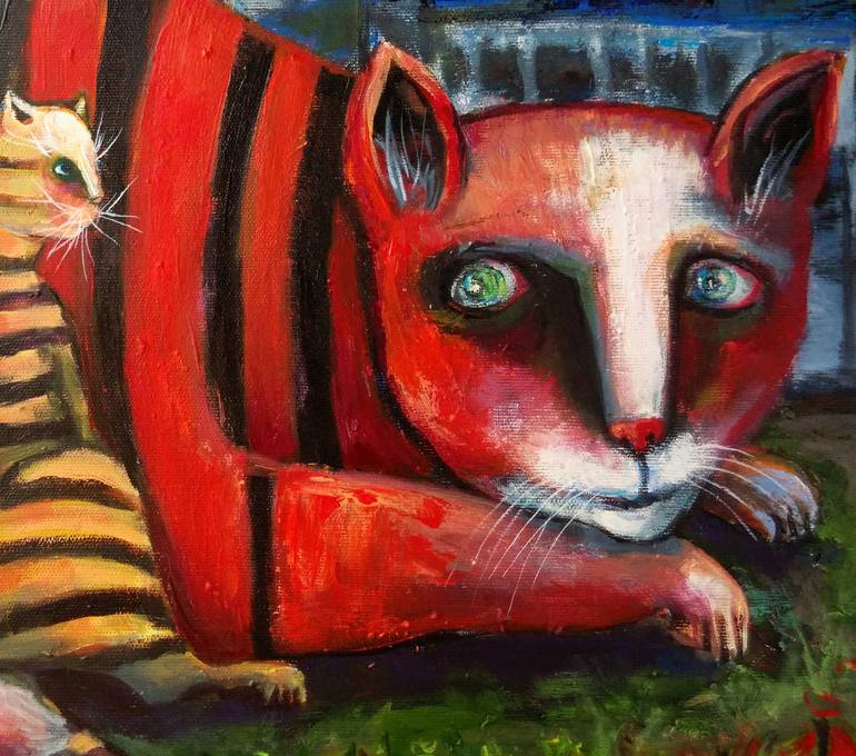 Original Fine Art Animal Painting by Elisheva Nesis