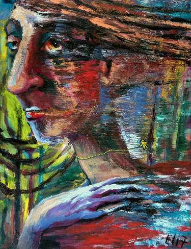 Print of Expressionism Portrait Paintings by Elisheva Nesis