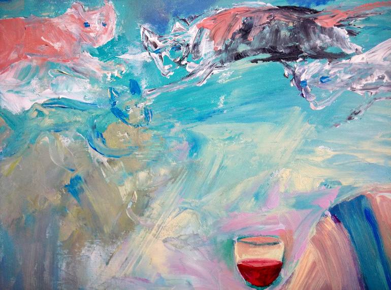 Original Expressionism Women Painting by Elisheva Nesis