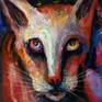 The series of original paintings "CATS & ANGELS of JERUSALEM" is dedicated to the cooperation of the cats – the most mystic animals on the Earth, with the angels – heavenly creatures, the nearest to us. Everybody can find angel's and cat's halves inside him.

Certificate of authenticity included.

My paintings are dispatched carefully packaged and sent via a tracked courier, insured to the value of the artwork.