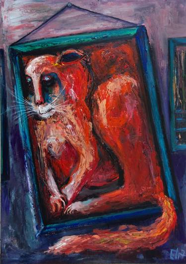 Original Expressionism Animal Paintings by Elisheva Nesis