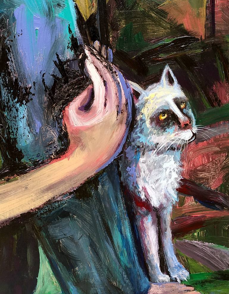 Original Expressionism Fantasy Painting by Elisheva Nesis