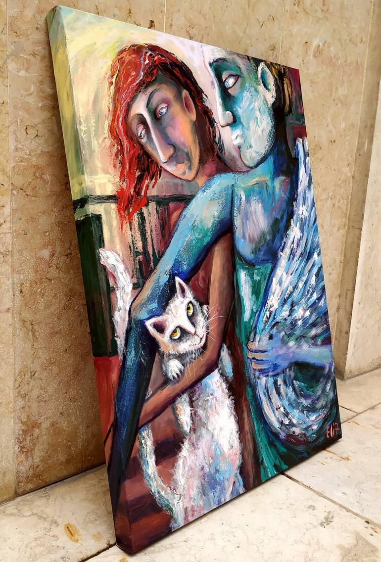 Original Figurative Animal Painting by Elisheva Nesis