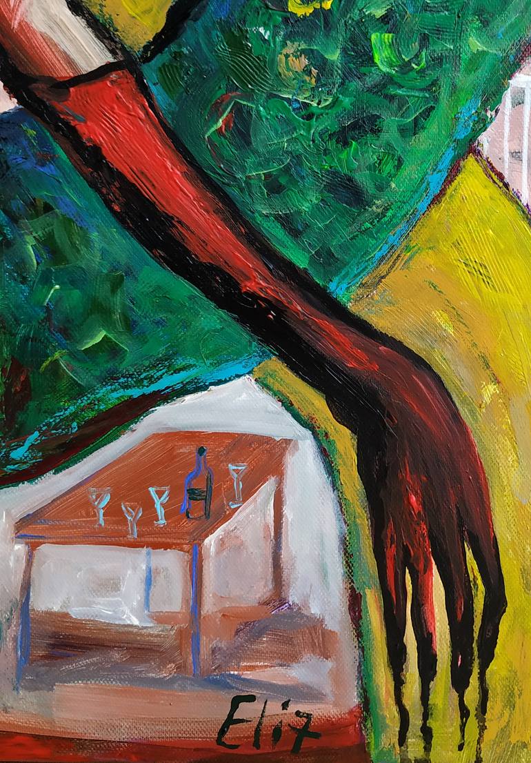 Original Expressionism Women Painting by Elisheva Nesis