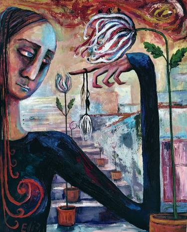 Original Figurative Women Paintings by Elisheva Nesis