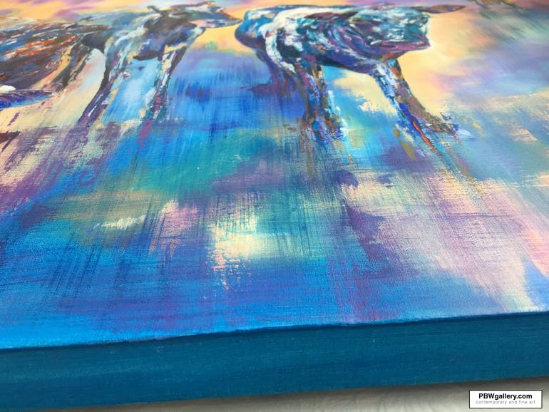 Original Expressionism Animal Painting by Pat Bullen-Whatling
