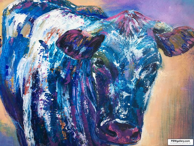 Original Expressionism Animal Painting by Pat Bullen-Whatling