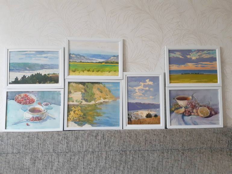 Original Photorealism Landscape Painting by Oksana Kuchura