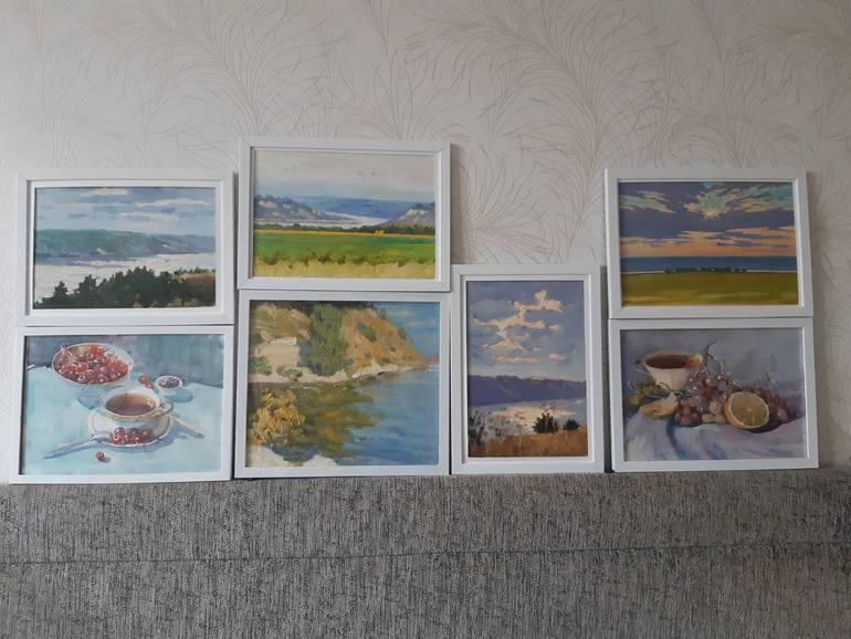 Original Abstract Landscape Painting by Oksana Kuchura