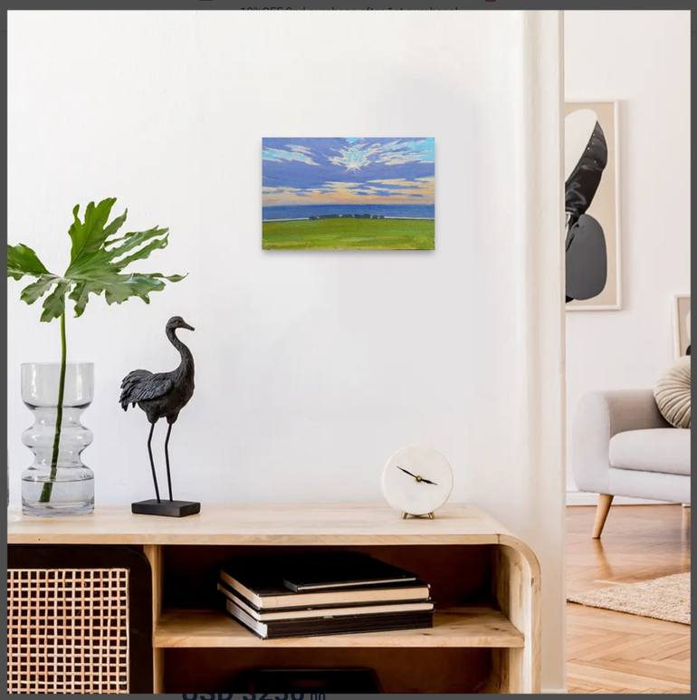 Original Abstract Landscape Painting by Oksana Kuchura