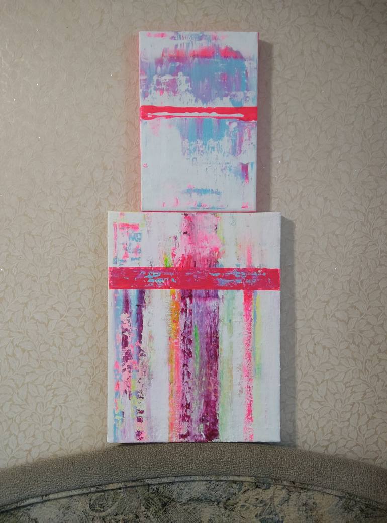 Original Abstract Expressionism Abstract Painting by Oksana Kuchura