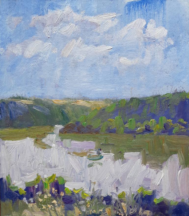 Print of Abstract Landscape Paintings by Oksana Kuchura