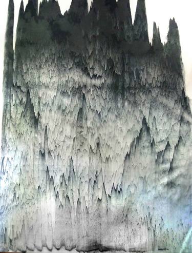 Meteorite powder on canvas thumb
